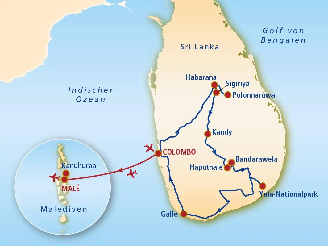 Sri Lanka und Malediven Kleingruppen Rundreise