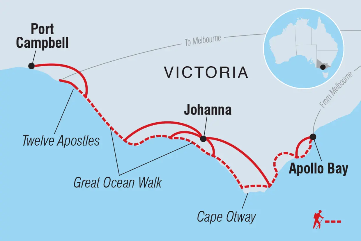 AUSTRALIEN:  Melbourne Ozean Wanderung