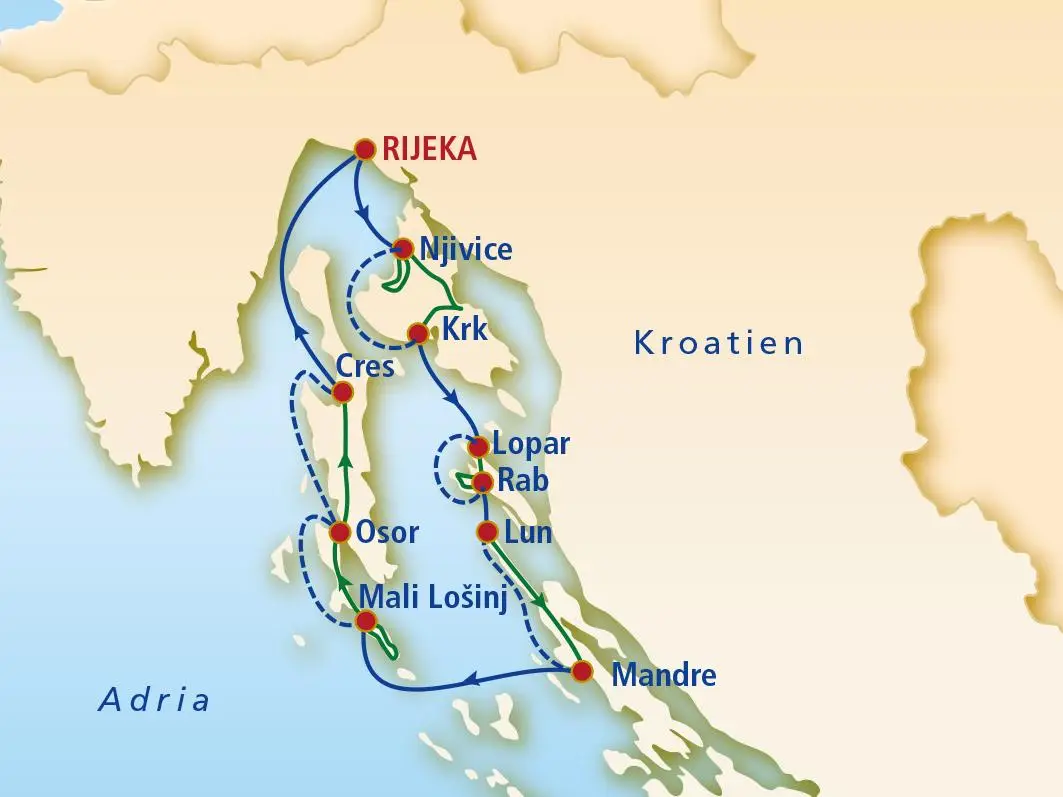 Rijeka Boat Bike, Kvarner, Kroatien